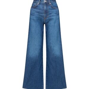 VERONICA BEARD Taylor Cropped High Rise Wide Leg in Bright Blue NWT.